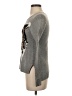 BCBGMAXAZRIA Animal Print Silver Gray Pullover Sweater Size XS - photo 5