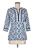 Gretchen Scott Designs Blue 3/4 Sleeve Blouse Size M - photo 1