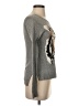 BCBGMAXAZRIA Animal Print Silver Gray Pullover Sweater Size XS - photo 4