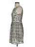 City Studio Stripes Silver Cocktail Dress Size S - photo 5