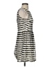 City Studio Stripes Silver Cocktail Dress Size S - photo 4