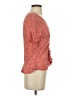 H&M 100% Viscose Red Short Sleeve Blouse Size 2 - photo 4