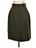 Lands' End 100% Wool Solid Green Wool Skirt Size 12 - photo 2