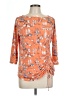 Investments Orange 3/4 Sleeve Blouse Size L (petite) - photo 1