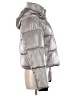 BCBGMAXAZRIA 100% Nylon Metallic Silver Snow Jacket Size M - photo 4