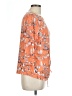 Investments Orange 3/4 Sleeve Blouse Size L (petite) - photo 4