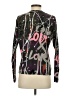 Lisa Todd 100% Cotton Print Silver Gray Pullover Sweater Size XS - photo 2