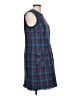Boden Plaid Blue Casual Dress Size 12r - photo 4