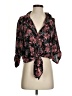 Harve Benard 100% Polyester Black 3/4 Sleeve Blouse Size S - photo 1