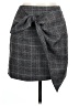 By Together 100% Polyester Plaid Gray Casual Skirt Size L - photo 1