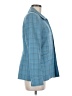 Amanda Smith 100% Wool Plaid Blue Wool Blazer Size 8 - photo 4