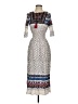 Unbranded Print Ivory Casual Dress Size 2 - photo 1