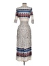 Unbranded Print Ivory Casual Dress Size 2 - photo 2