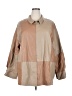 Nasty Gal Inc. 100% Polyurethane Color Block Tan Raincoat Size 18 - photo 1