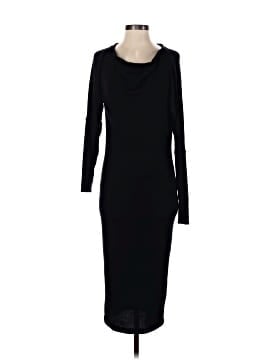 knee length dresses for ladies GIA Chic A-Line Pleated Long Sleeves Satin Formal Dresses, Burnt Orange main image 1