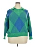 Shein Curve Argyle Green Pullover Sweater Size 2X - photo 1