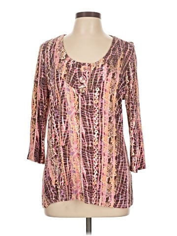 Christopher & Banks 3/4 Sleeve Blouse (view 1)
