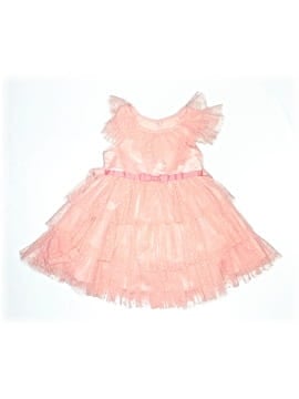 open lace back dress Jona Michelle Fancy lace dress 6 Pink – Sailor Jack Consignment