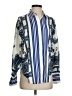 Express Paisley Blue Long Sleeve Blouse Size XS - photo 1