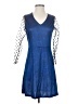 Unbranded Polka Dots Blue Cocktail Dress Size S (estimated) - photo 1
