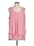 Alfani 100% Polyester Pink Sleeveless Blouse Size L - photo 1