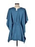 Ann Taylor 100% Acrylic Blue Poncho Size XS - P - photo 2