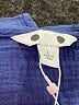 Three Dots 100% Cotton Solid Blue Short Sleeve Blouse Size L - photo 7