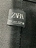 Zara 100% Polyester Black Coat Size M - photo 6
