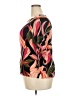 Chico's Floral Tropical Black 3/4 Sleeve Blouse Size XXL (estimated) - photo 5