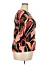 Chico's Floral Tropical Black 3/4 Sleeve Blouse Size XXL (estimated) - photo 4