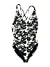 Unbranded Print Black One Piece Swimsuit Size S (estimated) - photo 1