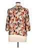 Le Lis 100% Polyester Floral Brown 3/4 Sleeve Blouse Size L - photo 2
