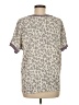 143 story Animal Print Tan Short Sleeve T-Shirt Size M - photo 2