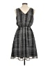 A New Day 100% Polyester Plaid Gray Casual Dress Size M - photo 2