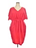 Wrapper Solid Pink Cocktail Dress Size 3X - photo 1