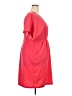 Wrapper Solid Pink Cocktail Dress Size 3X - photo 4