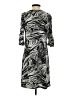 Assorted Brands Graphic Gray Casual Dress Size S - photo 2