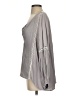 Sancia 100% Linen Gray 3/4 Sleeve Blouse Size S - photo 5