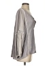 Sancia 100% Linen Gray 3/4 Sleeve Blouse Size S - photo 4