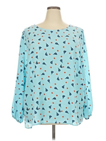 Kiyonna Long Sleeve Blouse (view 1)