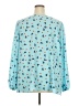 Kiyonna Blue Long Sleeve Blouse Size 22 - 24 Plus - photo 2