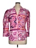 Studio F Paisley Pink 3/4 Sleeve Button-Down Shirt Size XL - photo 1