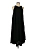 Deb 100% Rayon Solid Black Casual Dress Size 3 - photo 1