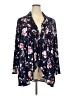 Kiyonna Floral Blue Kimono Size 4X - photo 1