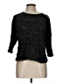 Rebecca Malone Black 3/4 Sleeve Top Size L (petite) - photo 1