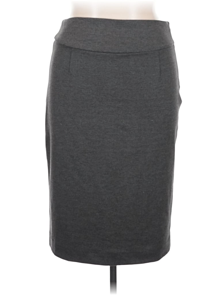 Pre-owned Grace Elements Casual Skirt In Gray