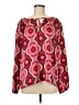 Ann Taylor 100% Polyester Pink Long Sleeve Blouse Size M - photo 1