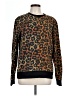 Scotch & Soda 100% Cotton Animal Print Brown Pullover Sweater Size L - photo 1
