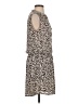 Lila Rose 100% Polyester Animal Print Tan Casual Dress Size S - photo 4