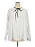 Lane Bryant 100% Polyester Ivory Long Sleeve Blouse Size 20 - photo 1